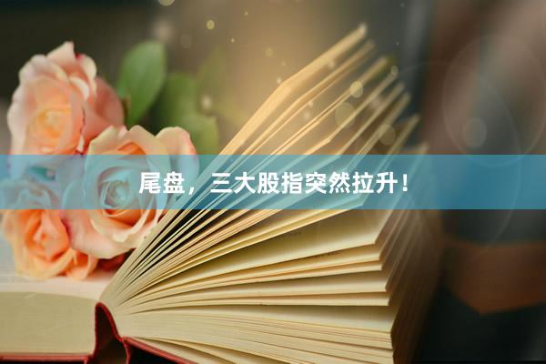 尾盘，三大股指突然拉升！