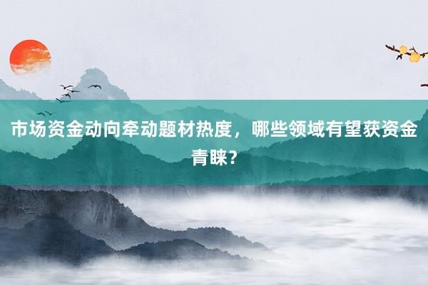 市场资金动向牵动题材热度，哪些领域有望获资金青睐？