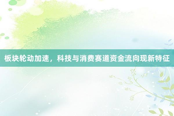 板块轮动加速，科技与消费赛道资金流向现新特征