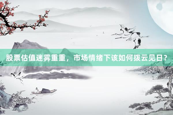 股票估值迷雾重重，市场情绪下该如何拨云见日？