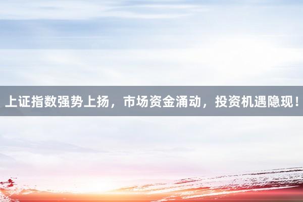 上证指数强势上扬，市场资金涌动，投资机遇隐现！